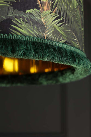 Image of the fringe on the Mind The Gap Jardin Tropical Lamp Shade