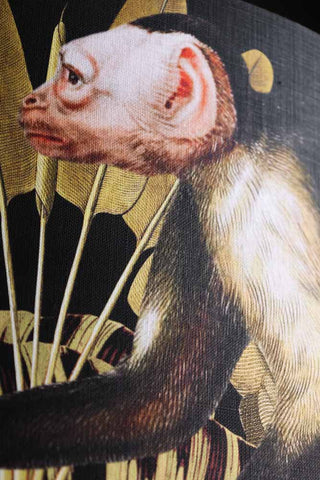 Image of the pattern on the Mind The Gap Monkey Lamp Shade