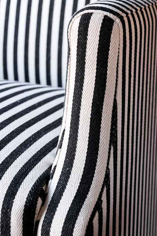 Image of the arm for the Monochrome Striped Swivel Chair