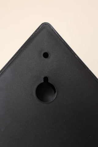 Image of the hanging hook on the back of the Modern Black Cuckoo Wall Clock