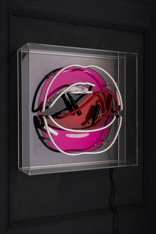 Image of the Mouth Neon Light Box switched off hanging on a wall