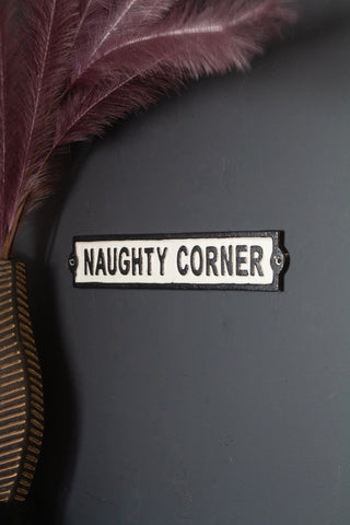 Lifestyle image of the Naughty Corner Sign