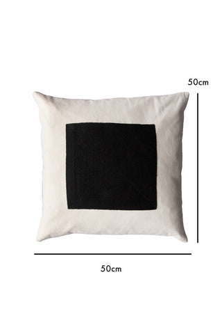 Dimension image of the No Ordinary Day Monochrome Cushion