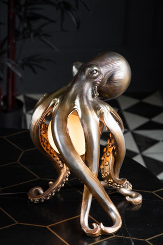 Image of the Octopus Table Lamp switched on