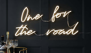 Landscape image of the One For The Road Neon Wall Light