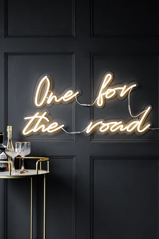Lifestyle image of the One For The Road Neon Wall Light