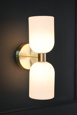 Image of the Opal Glass Double Wall Light