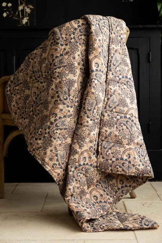 Lifestyle image of the Paisley Pattern Quilt