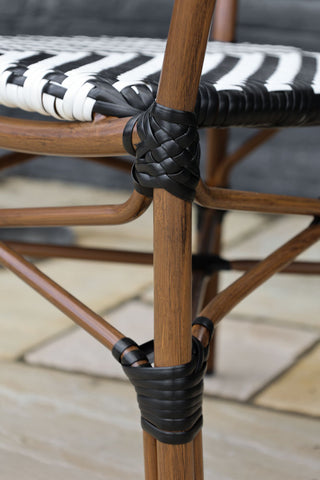 Image of the bindings of the Parisian Bistro Style Outdoor Dining Chair