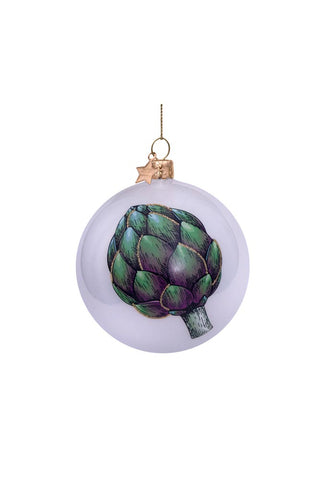 Image of the Artichoke Bauble Christmas Tree Decoration on a white background