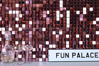 Landscape image of the Pink Sequin Wall Tiles