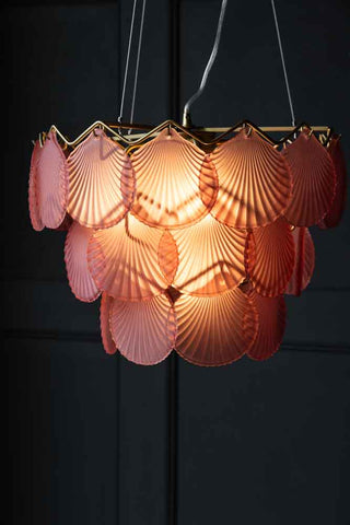 Image of the Pink Shell Pendant Light