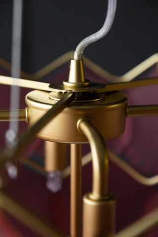 Image of the bulb holder for the Pink Shell Pendant Light