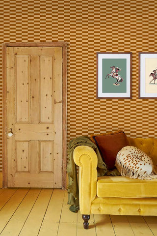 Lifestyle image of the Poodle & Blonde Tucson Lullaby Saddle Wallpaper