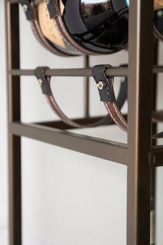 Close-up image of the frame on the Practical & Perfect Wine Storage Shelf Unit