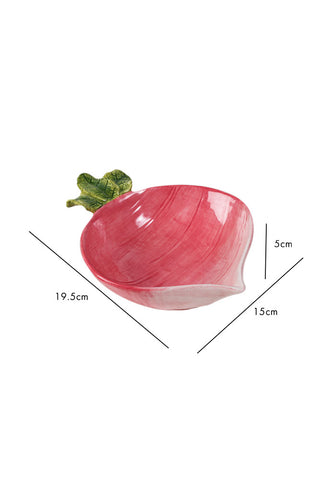 Dimension image of the Small Radish Bud Bowl