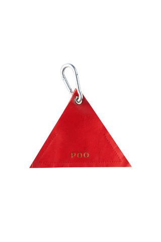 Image of the Red Triangle Dog Poo Bag Pouch on a white background
