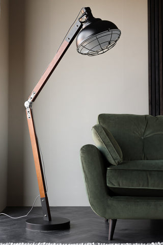 Image of the Retro Desk Lamp-Style Floor Lamp slightly straighter