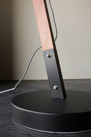 Image of the base on the Retro Desk Lamp-Style Floor Lamp