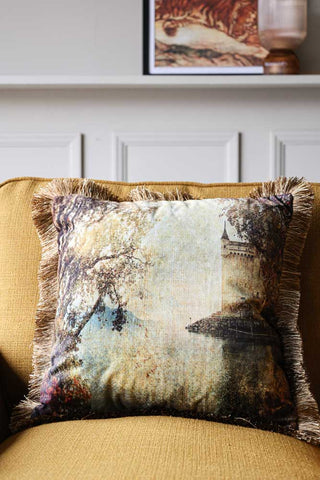 Image of the River Scene Cushion