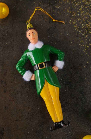 Lifestyle image of the Santas Helper Elf Christmas Decoration