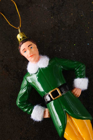 Close-up image of the Santas Helper Elf Christmas Decoration