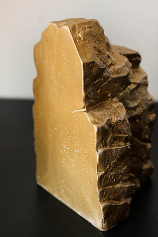 Image of the colour for the Set Of 2 Gold Split Rock Bookends