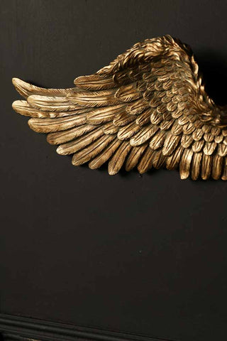 Detail image of the Set Of 2 Gold Angel Wings