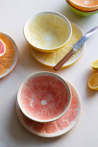 Image of the Set Of 4 Grapefruit Bowls