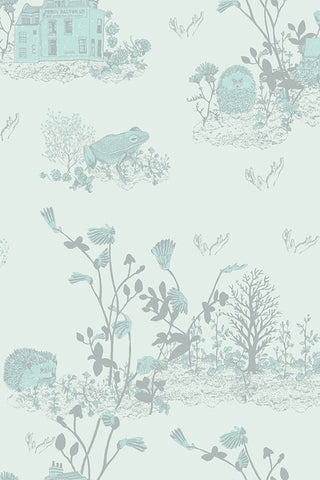 Image of the Sian Zeng Ltd Classic Woodlands Blue Wallpaper