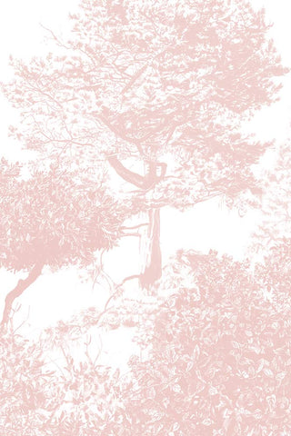 Image of the Sian Zeng Ltd Pink Trees Wallpaper Panel