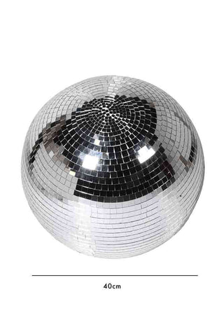 Dimension image of the Silver Disco Ball - 40cm