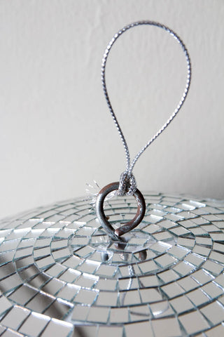 Image of the hanging hook on the Silver Disco Ball - 40cm