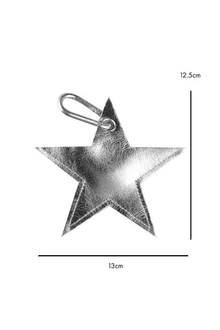 Dimension image of the Silver Star Dog Poo Bag Pouch