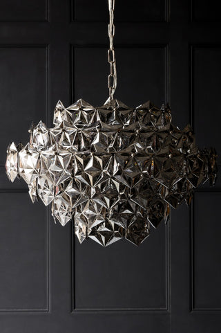 Image of the Smoked Showstopping Multi-Layer Glass Chandelier