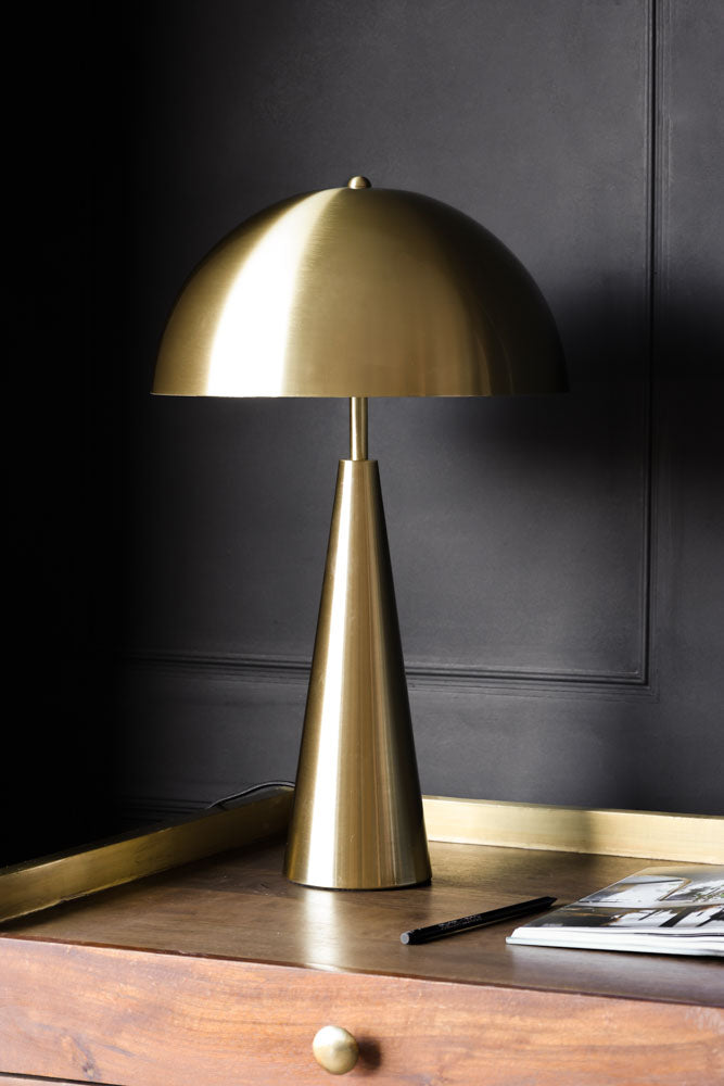 Sublime Brushed Gold Table Lamp - Main Image