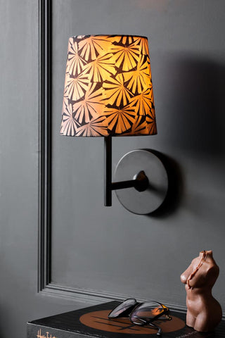 Lifestyle image of the Tapered Leaf Shade Wall Light