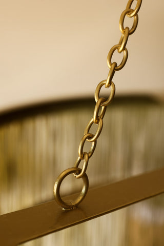 Image of the chain for the Three-Tier Fringe Chandelier - Avocado Green