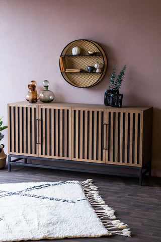 Lifestyle image of the Timber Strips Sideboard