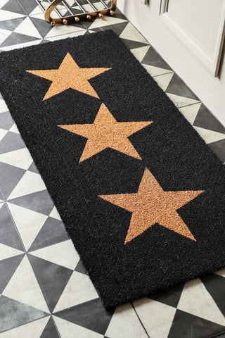 Lifestyle image of the Triple Star Double Doormat
