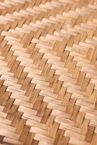 Detail image of the wicker for the Wicker Hallway Bench