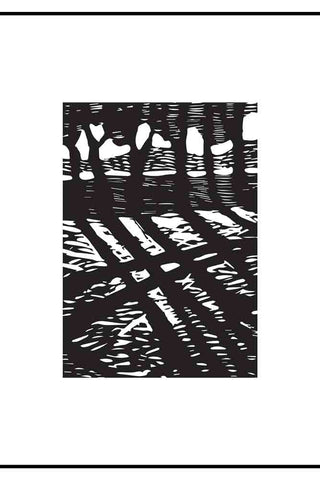 Image of the Woodland Lino Art Print - Unframed