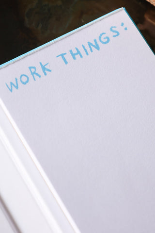 Detail image of the Work/Life Balance List Notepad