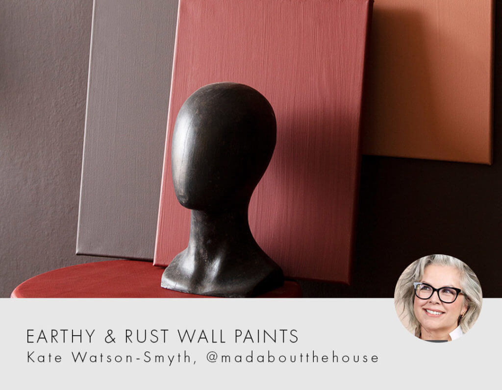 earthy rust wall colours