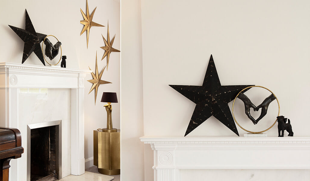mantelpiece accessories and ornaments living room