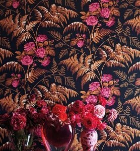 black and rose wallpaper