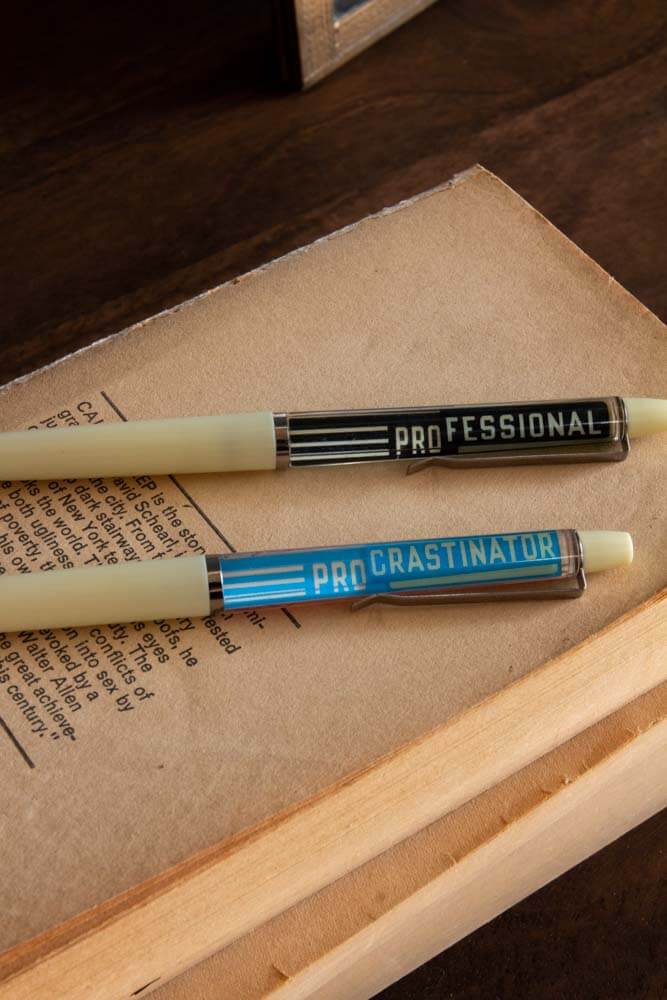 procrastinator pens