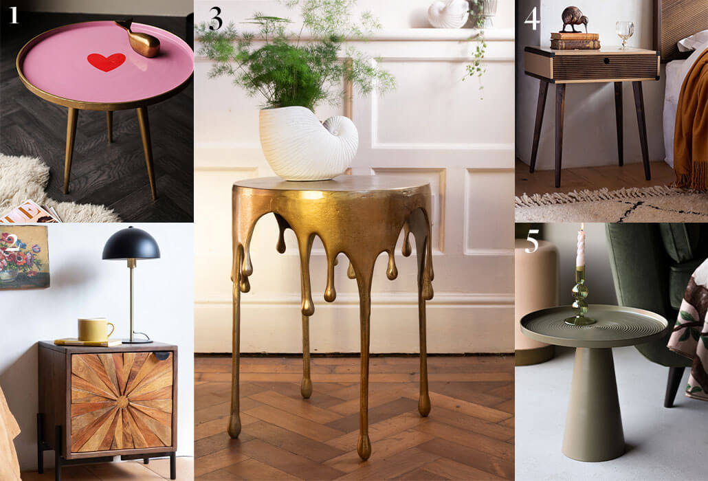 side tables of different styles