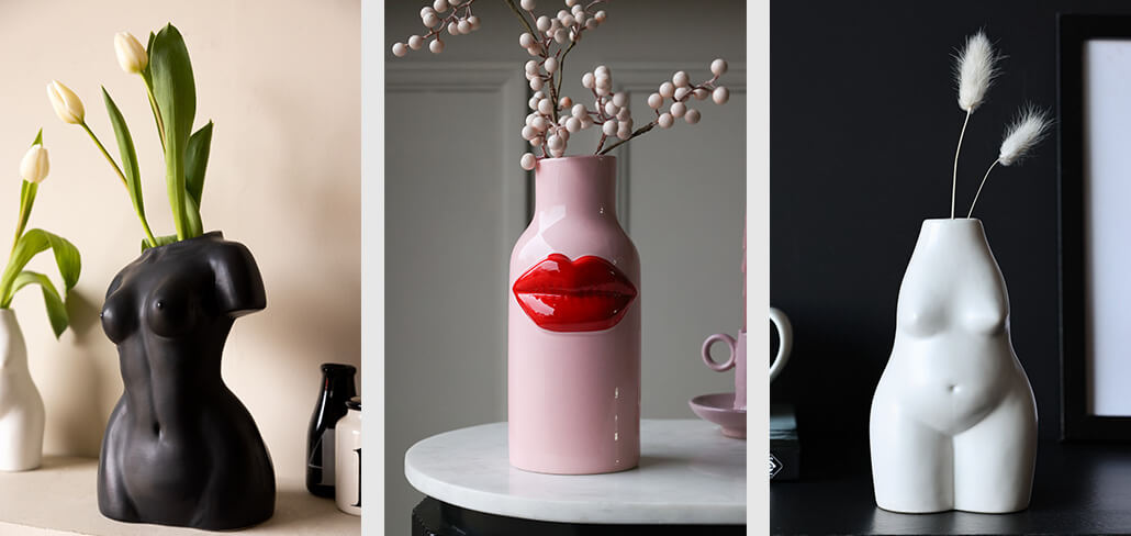 three short vase designs