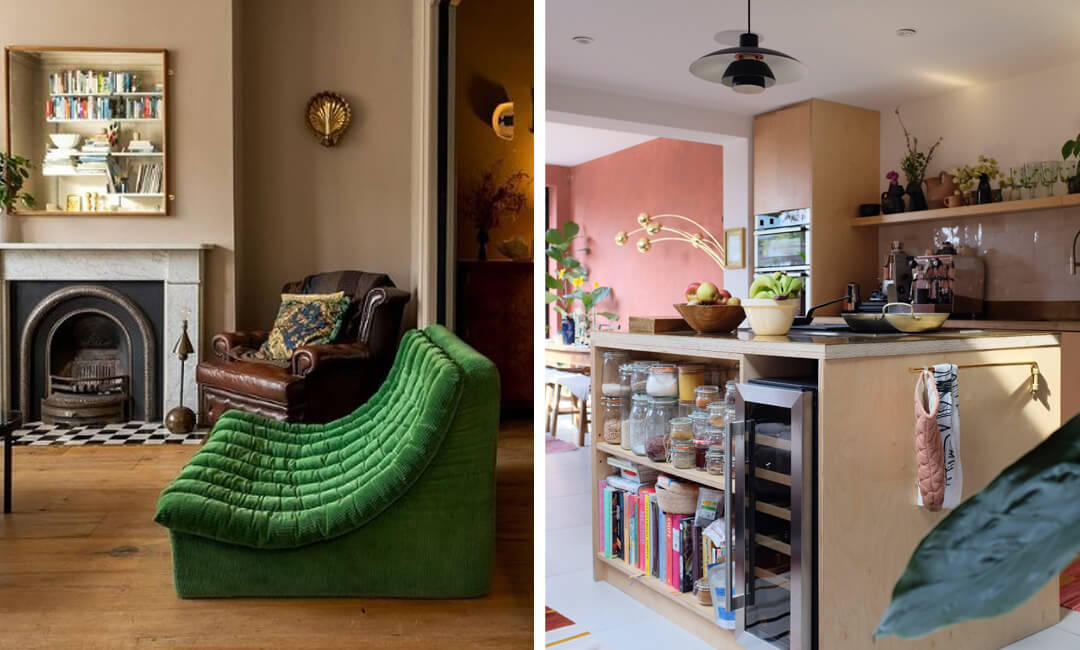 images of Jess Alavi-Ellis 's living room and kitchen